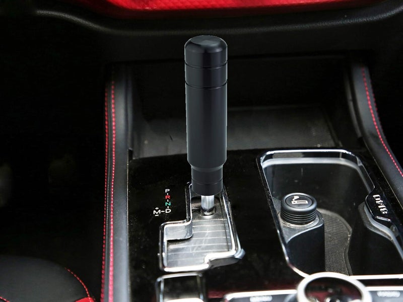 Abfer Metal Heavy Shift Knob, 5" Aluminum Alloy Weighted Gear Lever Stick Shifter Handle Fit Most Manual Vehicle (Black) - Image 2